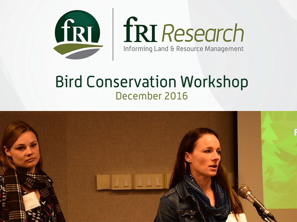Bird Conservation Workshop Presentation: Turning Research Into an Operational Forest Planning Model