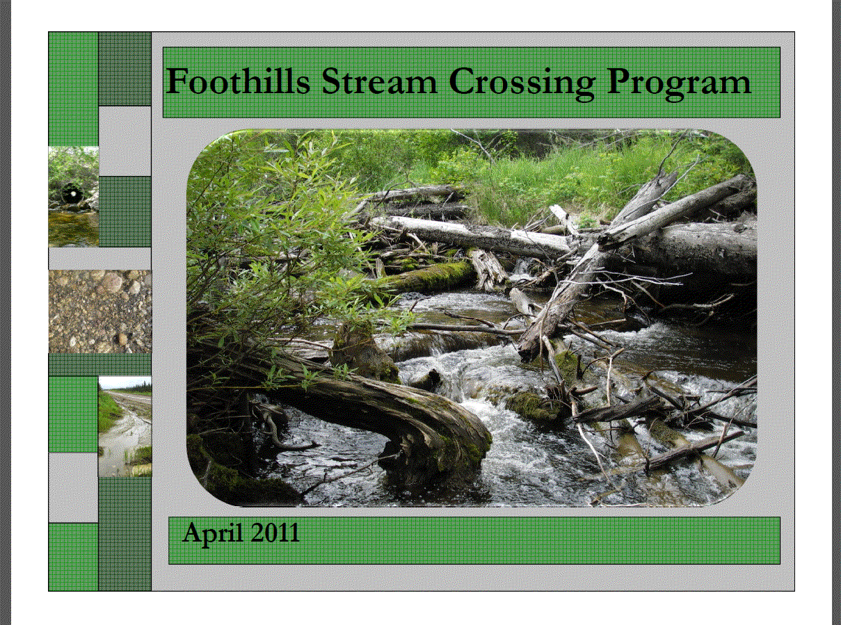 Foothills Stream Crossing Program