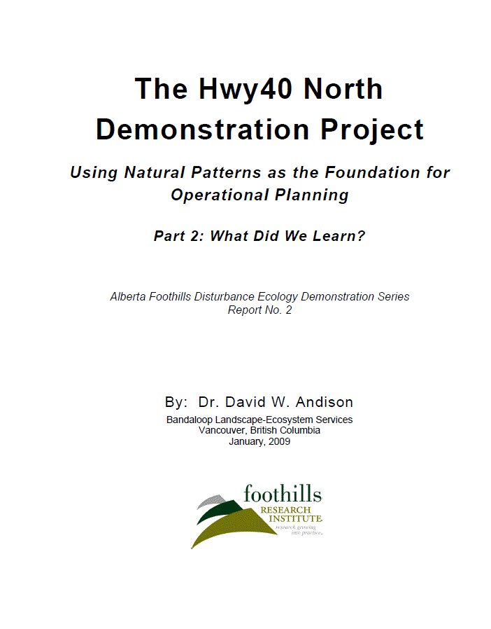 Using Natural Patterns as the Foundation for Operational Planning Part 2: What did we learn?