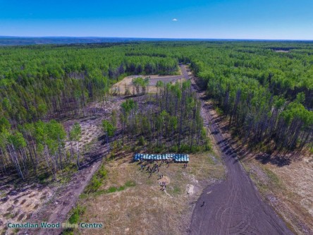 UAV shot of the group. Photo credit: Brent Joss, Natural Resources Canada: Canadian Wood Fibre Centre. UAV shot of the group. Photo credit: Brent Joss, Natural Resources Canada: Canadian Wood Fibre Centre.