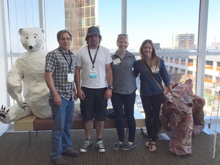 Gord, Terry, Anja, and Sarah in Anchorage, AK, for IBA 2016