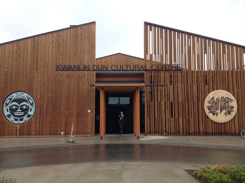 Outside the Kwanlin Dun Cultural Centre