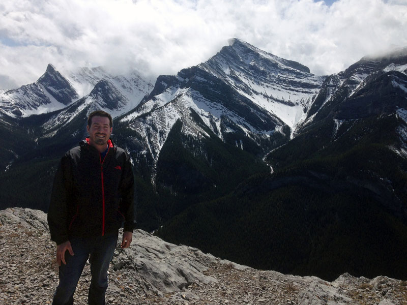 DAN WISMER on a mountaintop
