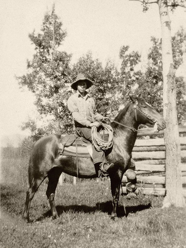 Judd Groat on horseback
