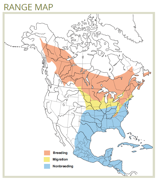 range map of Yellow Bellied Sapsucker