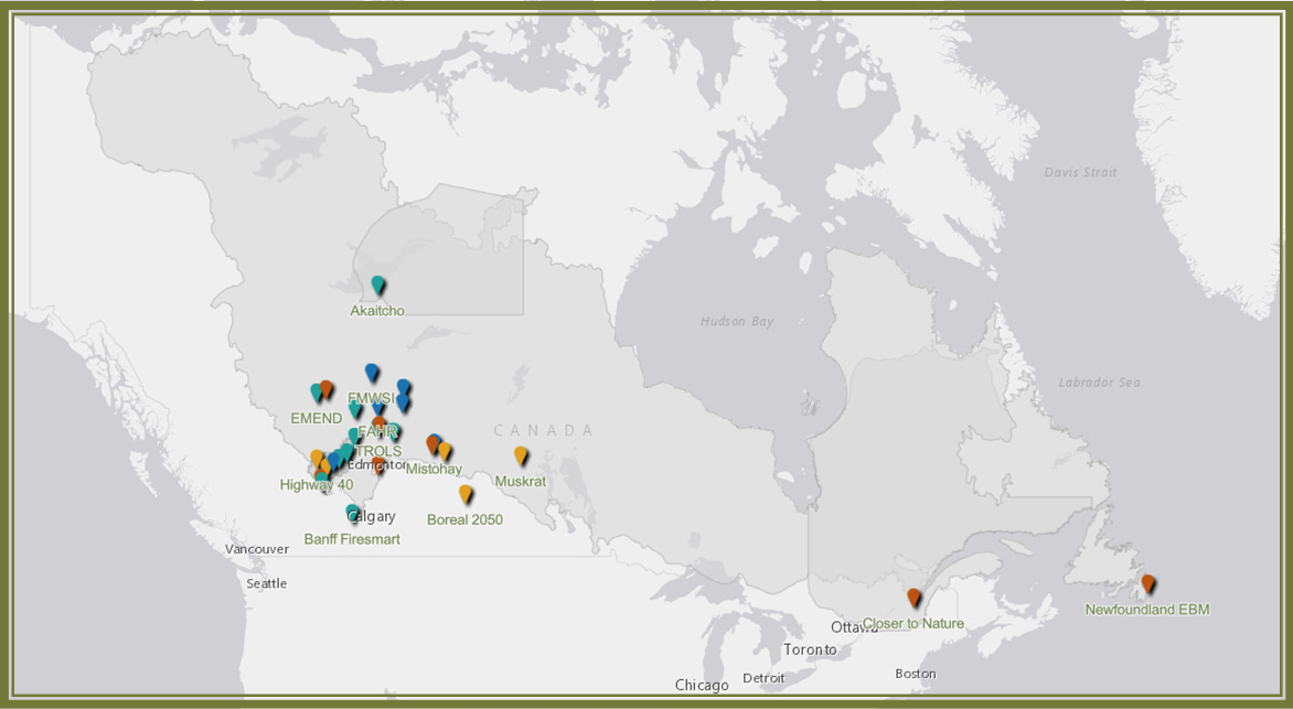 Ecosystem Based Management in the Boreal Forest: Interactive Map of Case Studies