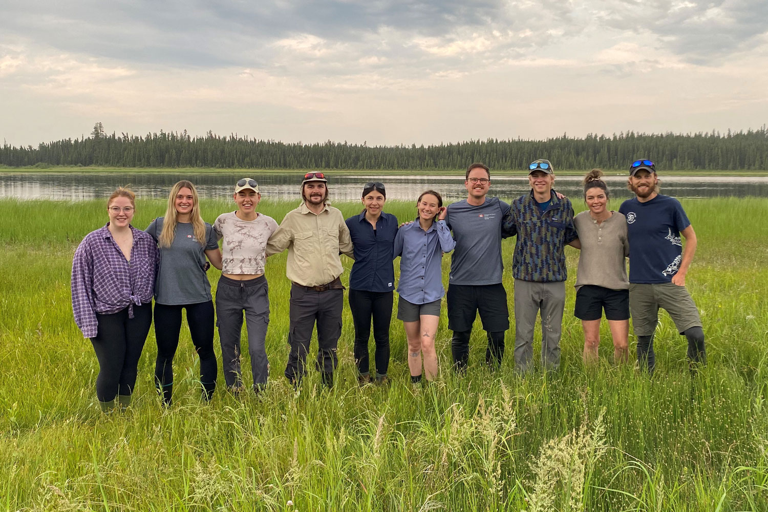 Water and Fish crew at Kakwa camp